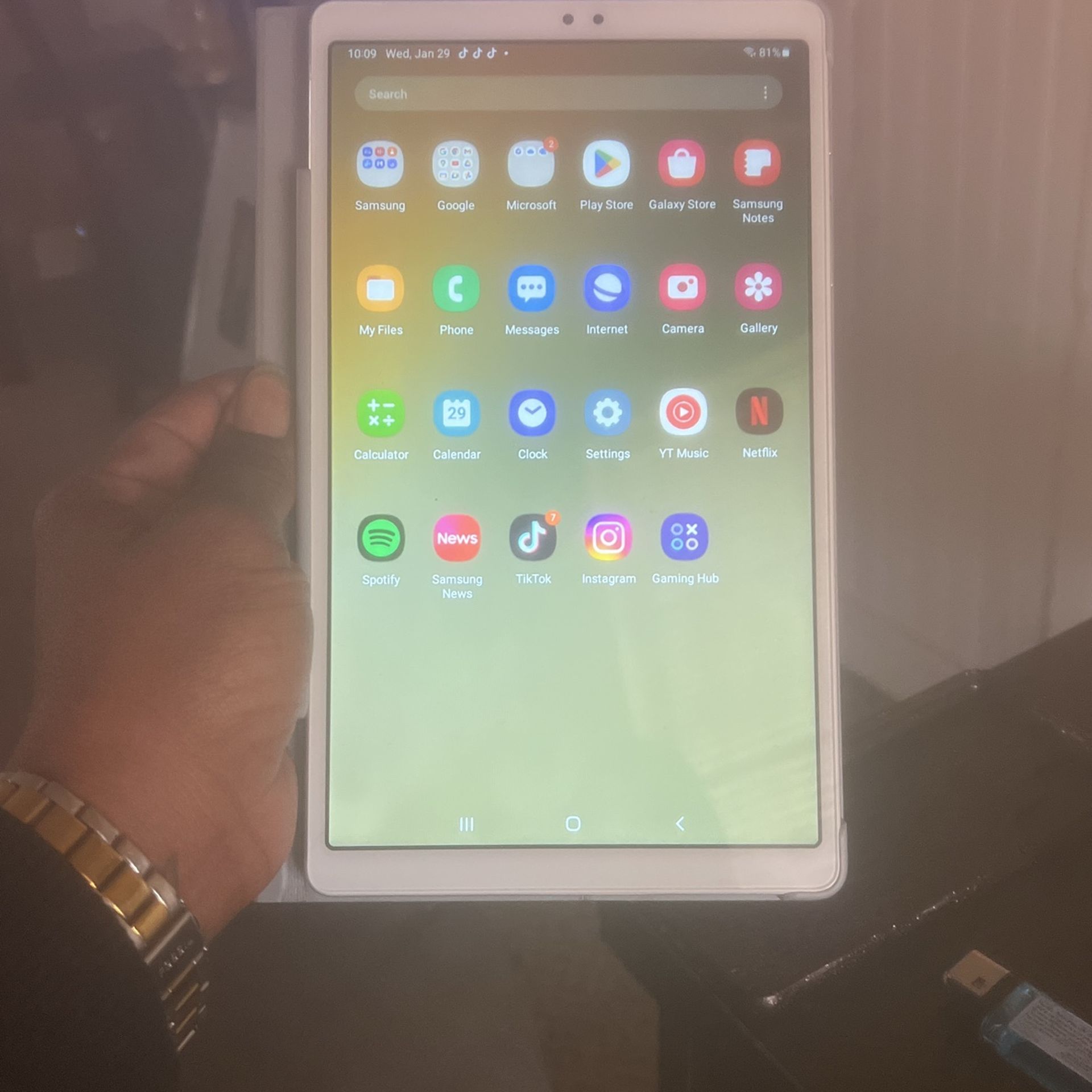 TikTok Installed On Galaxy Tablet