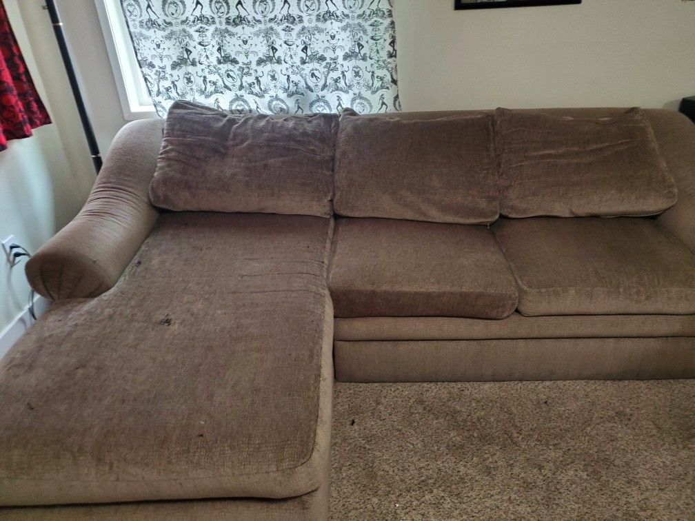 Free Grey brown couch Renton area