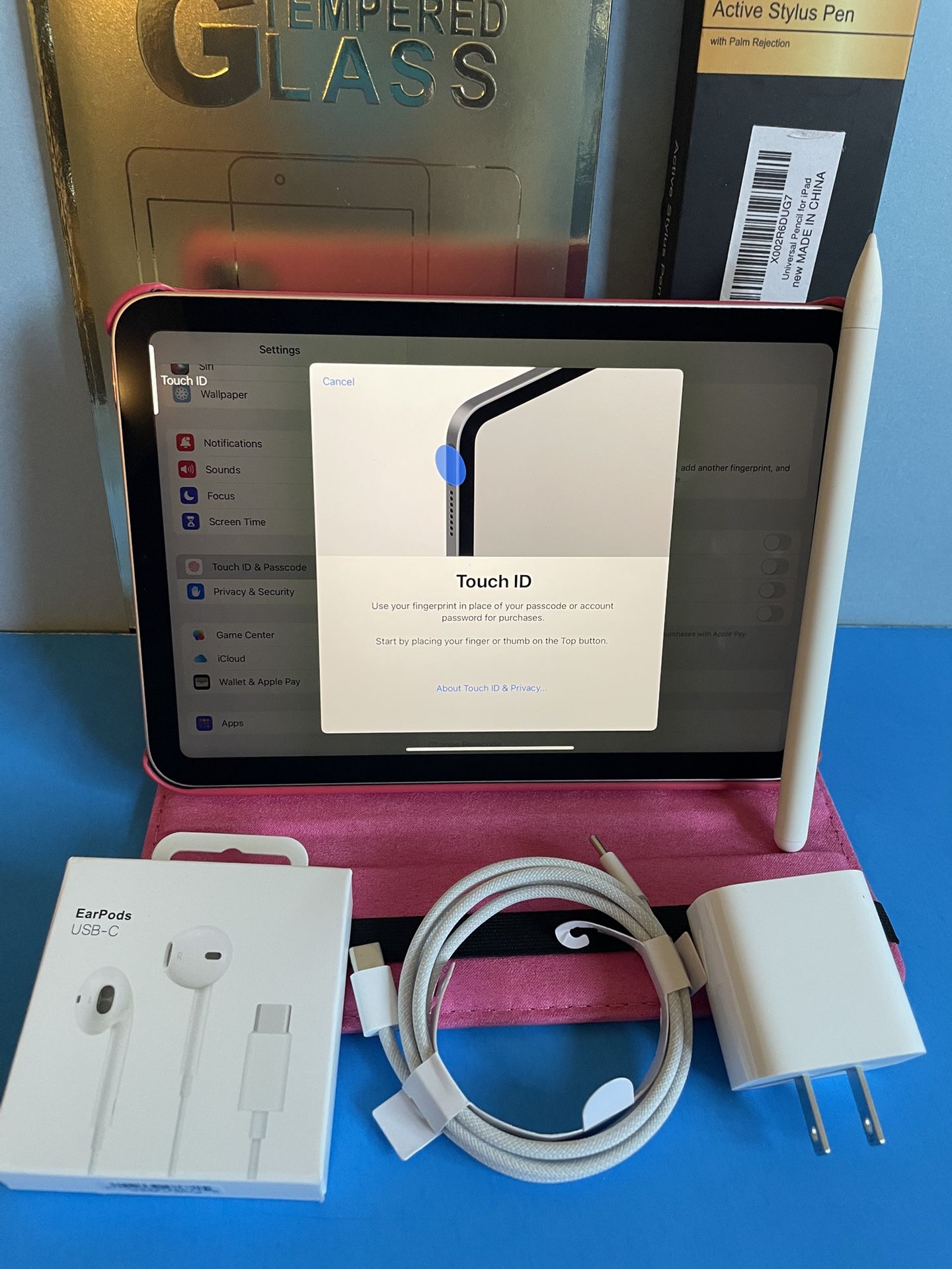 Apple iPad Mini 6th Generation (2021 model / Pink) 64GB with Pink Case, Pen & Accessories 