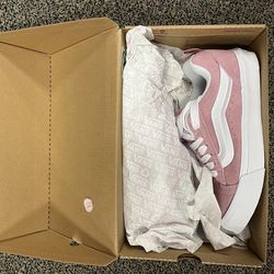 Vans Old Skool Pink & White Women’s Size 7 – Like New