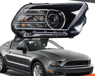RH 2010-2014 Ford Mustang Halogen Projector Headlight w/LED DRL right Side Headlamp 