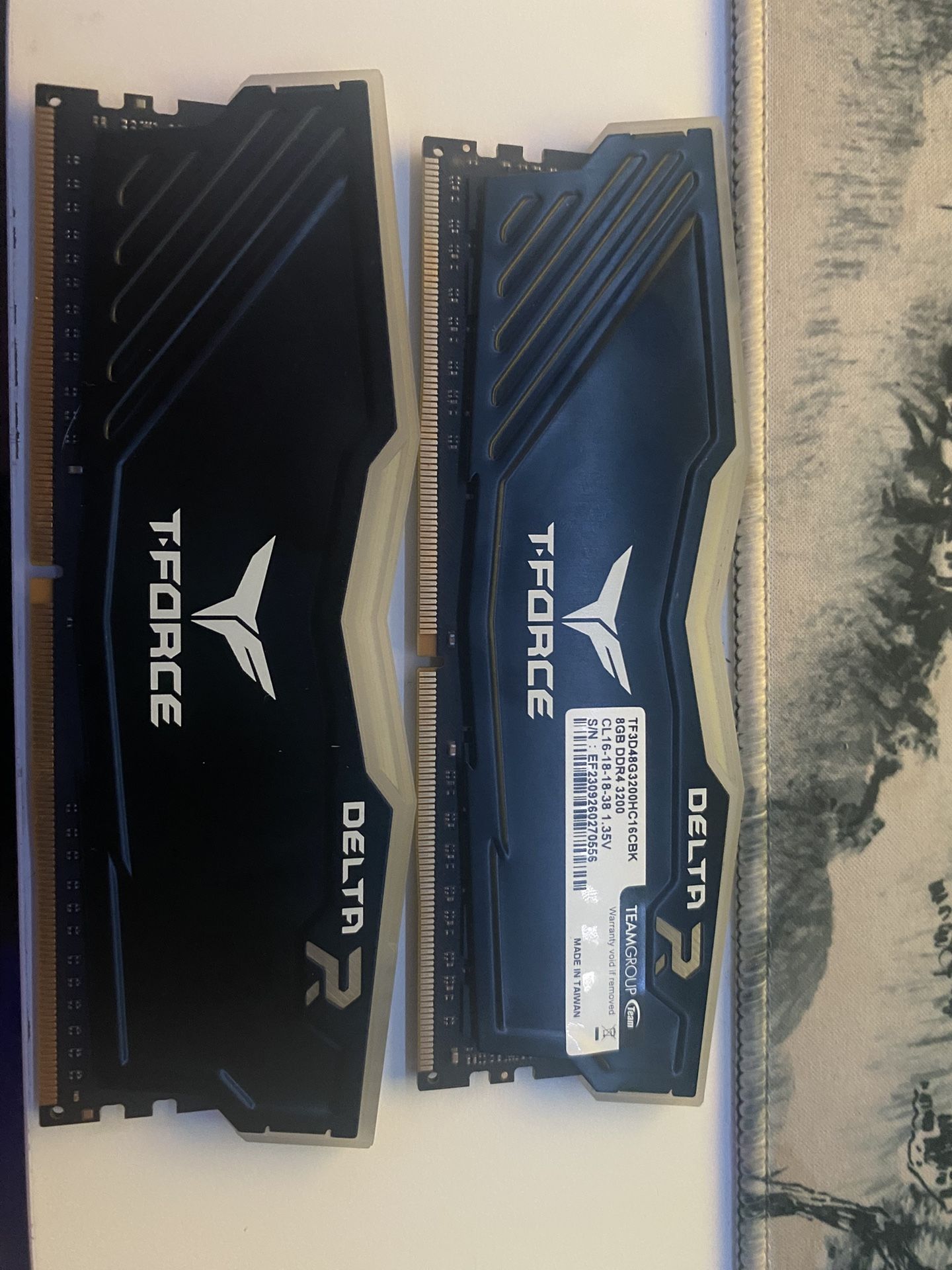 T-Force Delta R 8gb DDR4 3200 Ram