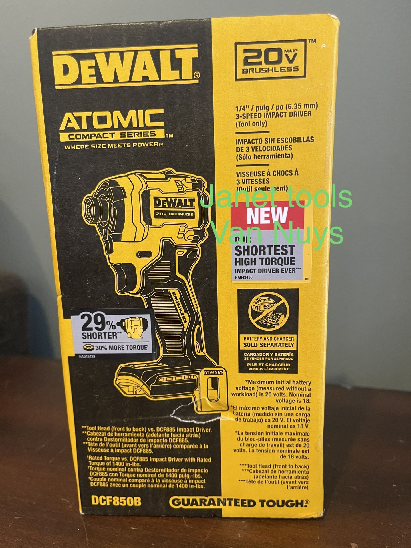 Dewalt 1/4 Cordless Impact Driver 20V. Brushless Atomic 🔥 $110 Tool Only 🔥