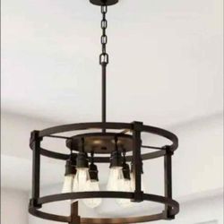 Home Decorators Collection Romaro Row 6-Light Bronze Chandelier light