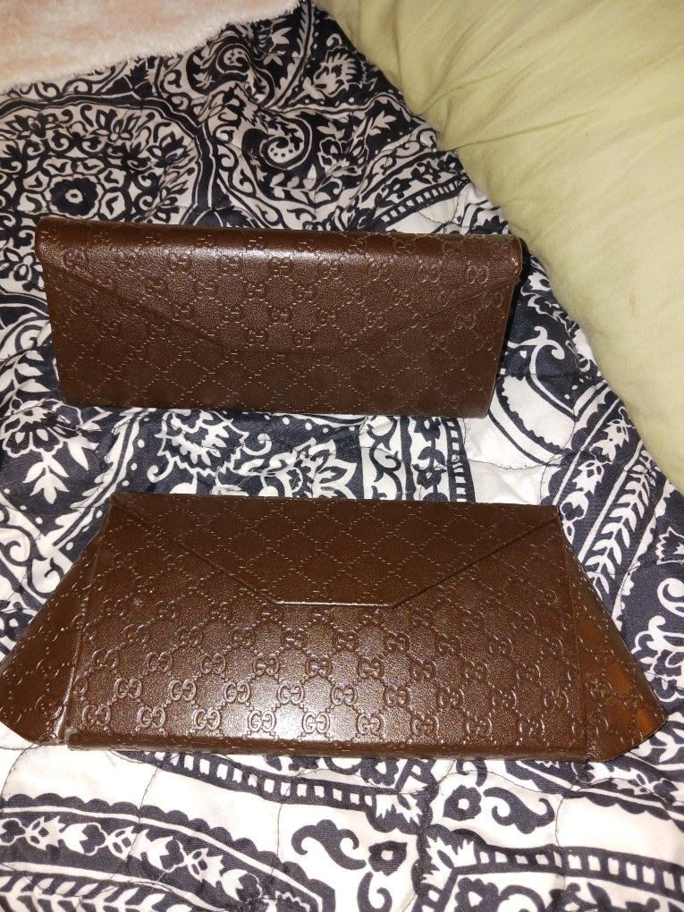 2pc Set Leather Real Gucci Case An Sunglass Case 20 Firm Look My Post Alot Nice Items