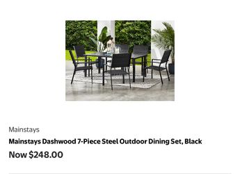 Patio table set
