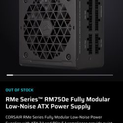 Corsair RMe Series™ RM750e  Power Supply