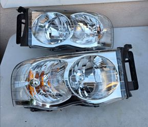 02-05 Dodge Ram Headlights Luces Micas Calaveras Faros Faroles Focos Headlamps