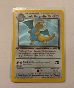 1st Edition Dark dragonite 22/82 Team Rocket rare pokemon mint Never played