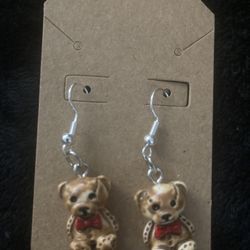 Teddy Bear Earrings 