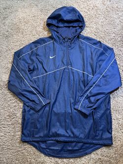 Nike Windbreaker Quarter Zip Jacket 519854-420 Size Large Navy