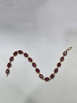 14kt Purple Stone Bracelet