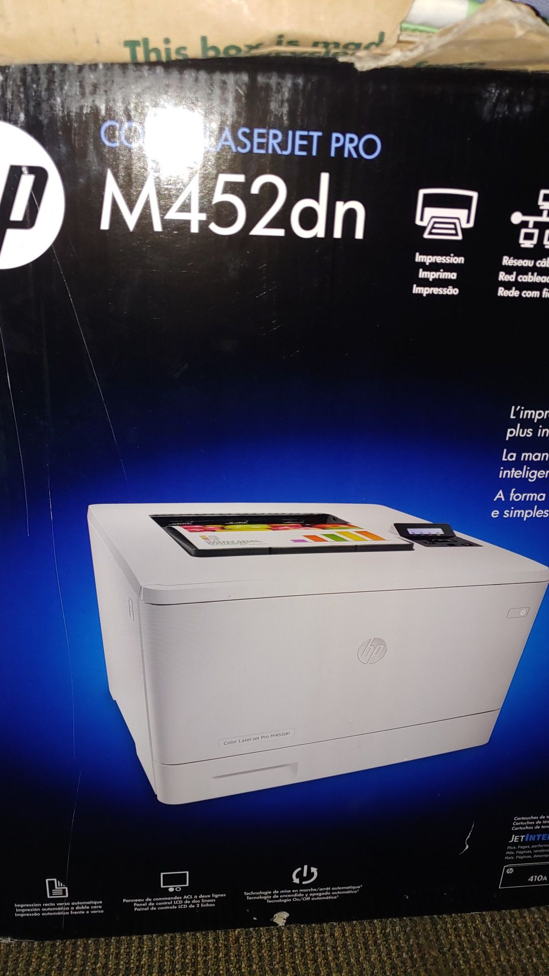HP laserjet pro printer M452dn