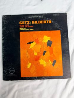 Getz Gilberto Vinyl LP 1964 Verve V6-8545 Stereo T Label Bossa Nova Jazz Jobim