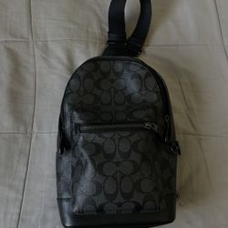 Men’s Coach Crossbody Bag In Signature Canvas 