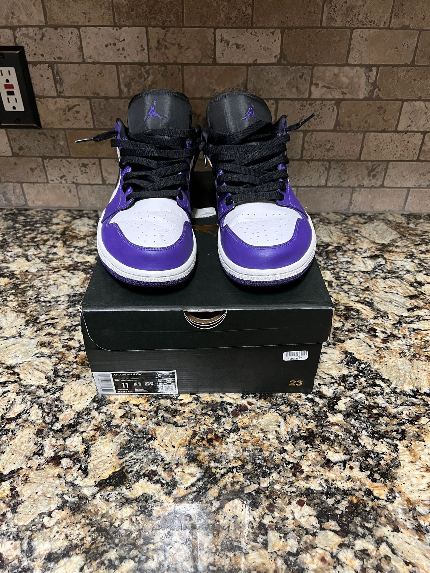 Jordan 1 Low Court Purple Size 11