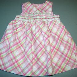 Children's Place Girls 6-9 M Plaid Dress