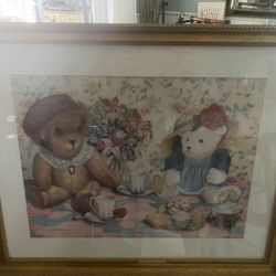 Needlepoint  Wall Hanging.  Signed.  