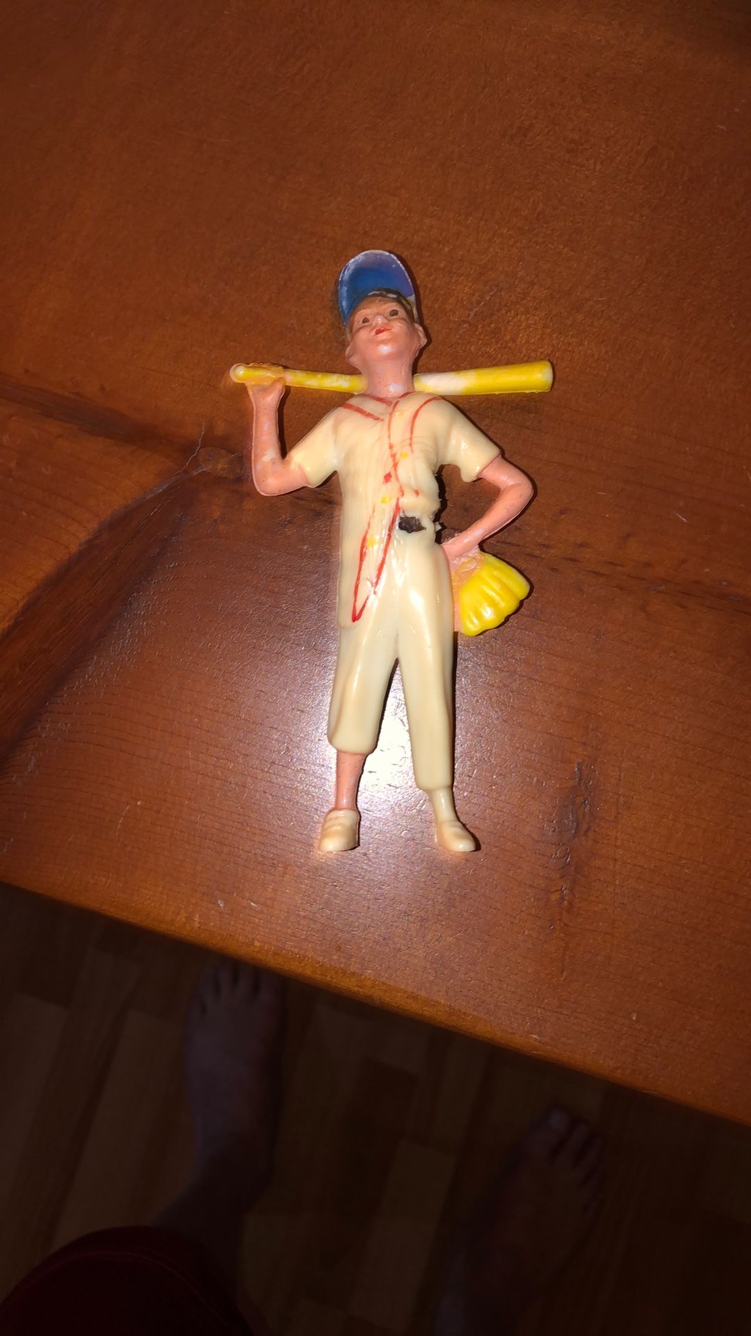 Vintage Baseball Themed Cake Topper 