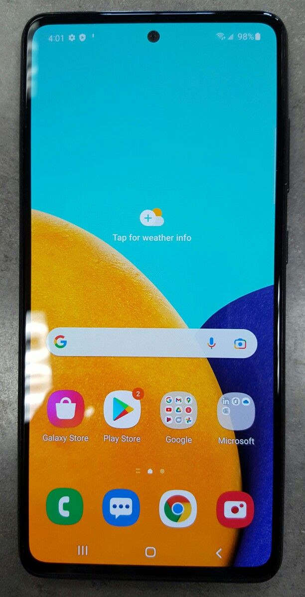 MetroPCS Samsung Galaxy A52 5G 128gb Black Android Smart Cell Phone