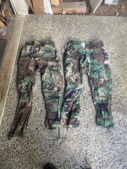Vintage army surplus camo clothing