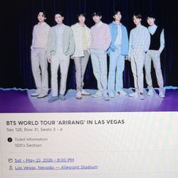 BTS TICKETS VEGAS MAY23 