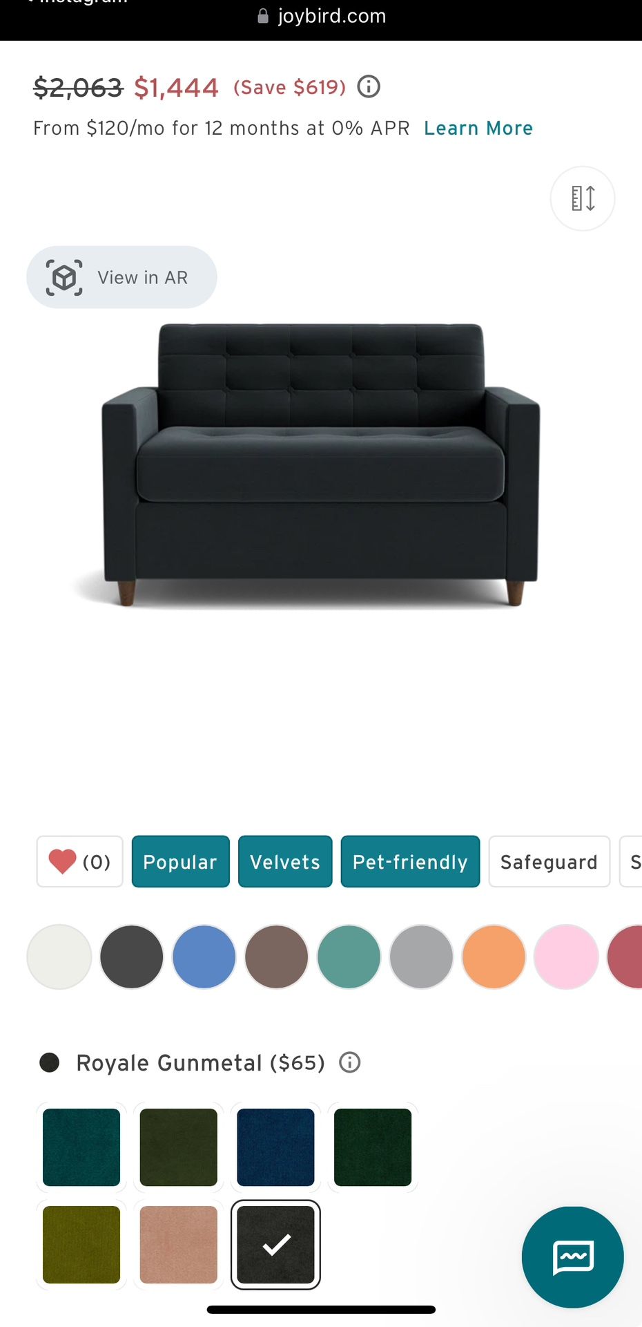 Joybird Elliot Twin Sleeper Sofa