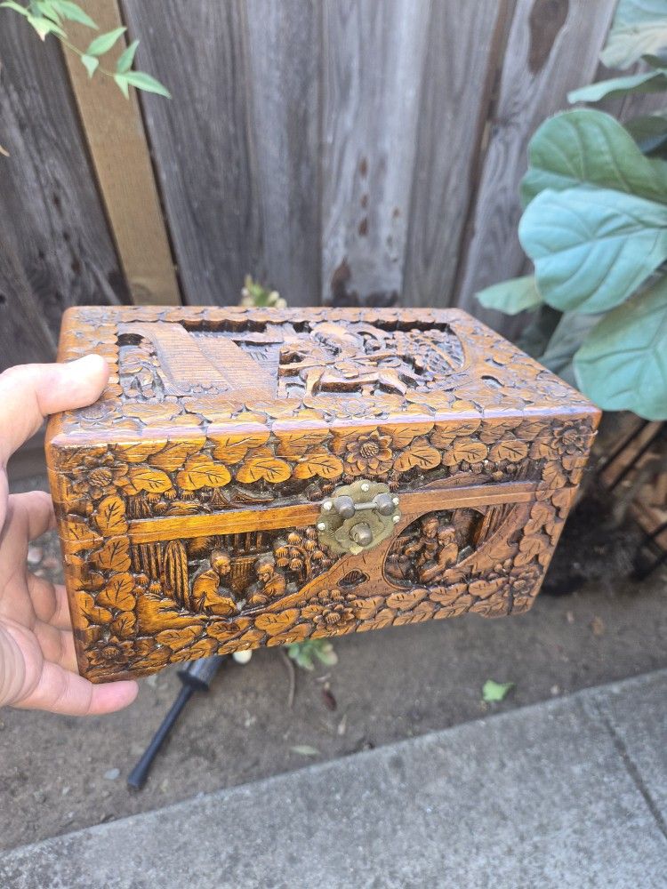 2 Vintage Wooden Box