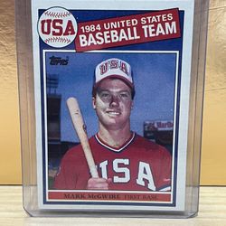 HOF Mark McGwire Rookie Baseball Card (1985 Topps) 🔥🔥 Sharp Card!! 