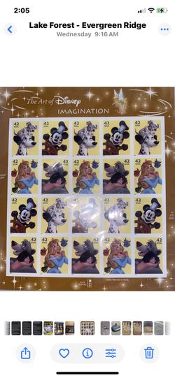 NEW DISNEY STAMP COLLECTION