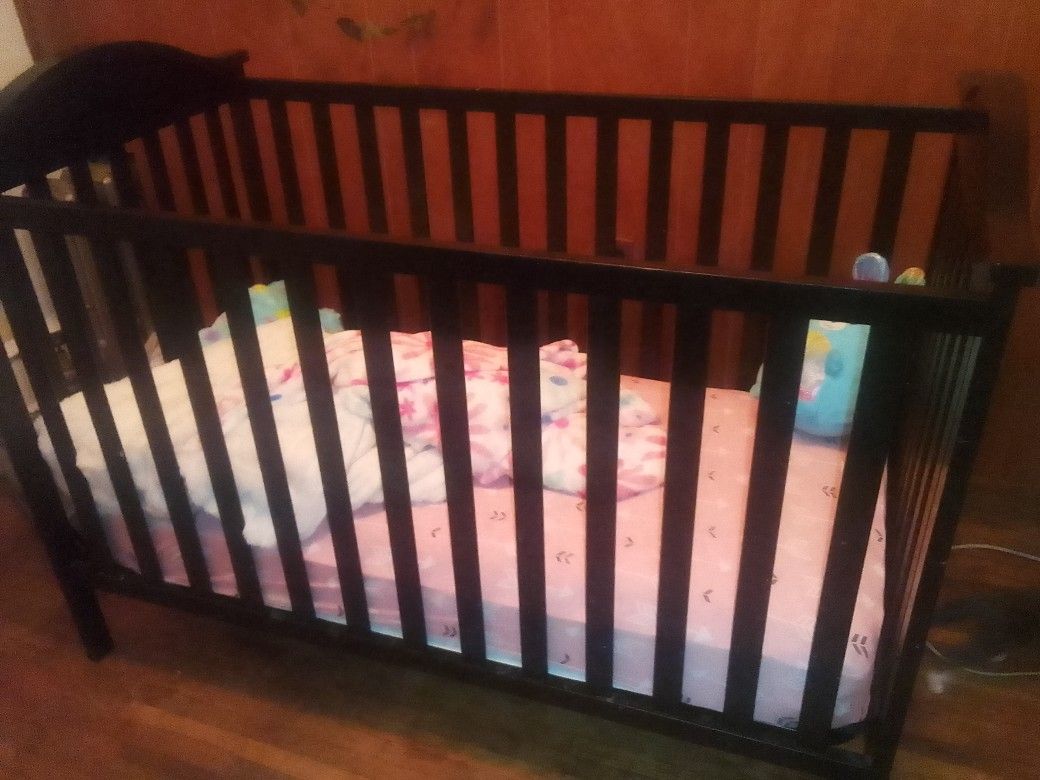 Brown Baby Crib
