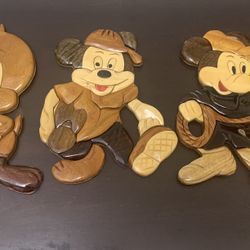 Vintage Wood Disney Wall Art