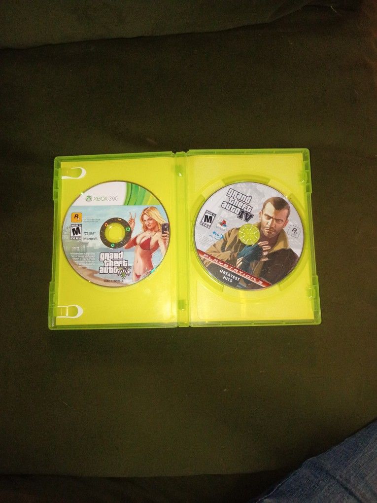 GTA V for Xbox 360 And GTA IV for the PS3