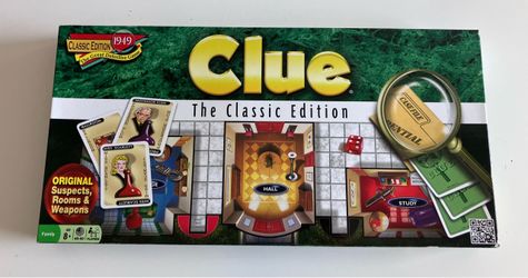 The Great Detective Clue Classic Edition Playing Game W/Original Box
