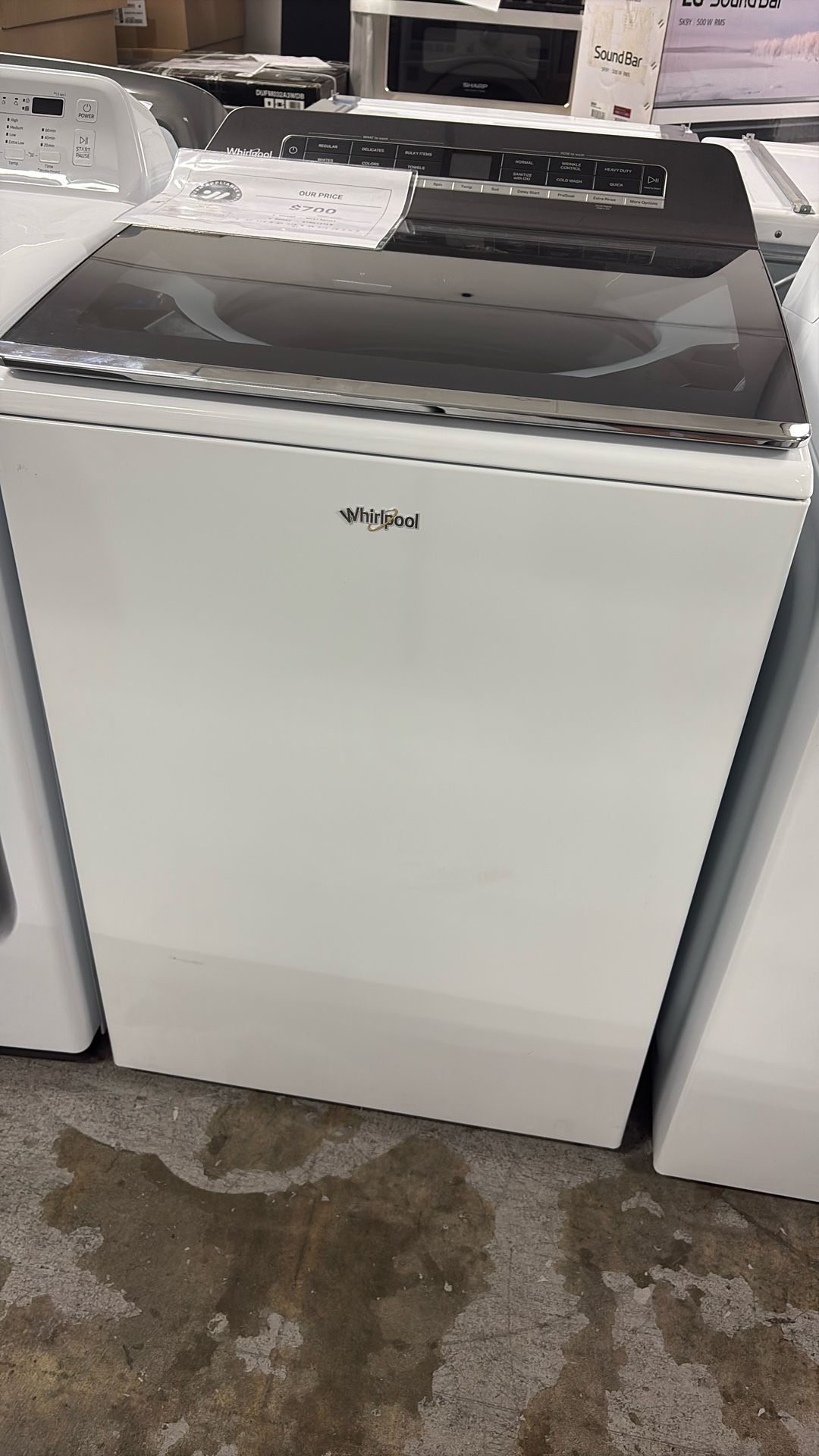 Whirlpool Topload Washer 2 In 1 Removable Agitator