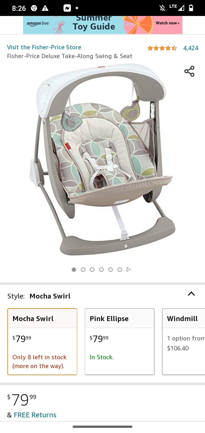 Fisher Price Take Along Swing And Seat