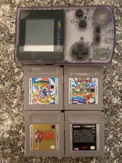 Gameboy Color + Pokemon Blue + Games