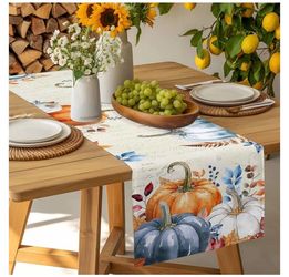 Fall Pumpkin Table Runner