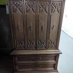Antique Wood Armoire