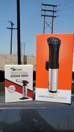 Anova Precision Sous Vide Cooker With Professional Kitchen Torch