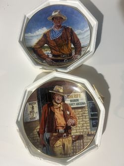 John Wayne Franklin Mint Plates