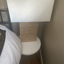 Side table and lamp