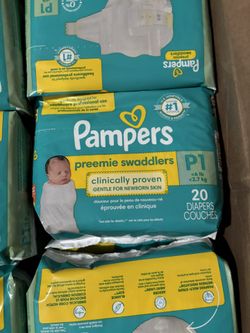 Pampers Preemie Swaddlers P1 20 Count