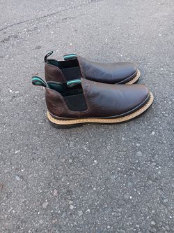 brown leather Georgia shoes size 12M brand new these cost $120.00 plus tax at fredmyers store asking $80.00 firm.