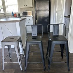 3 Bar Stools 24”