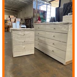 Dresser set / Eight drawers dresser and nightstand