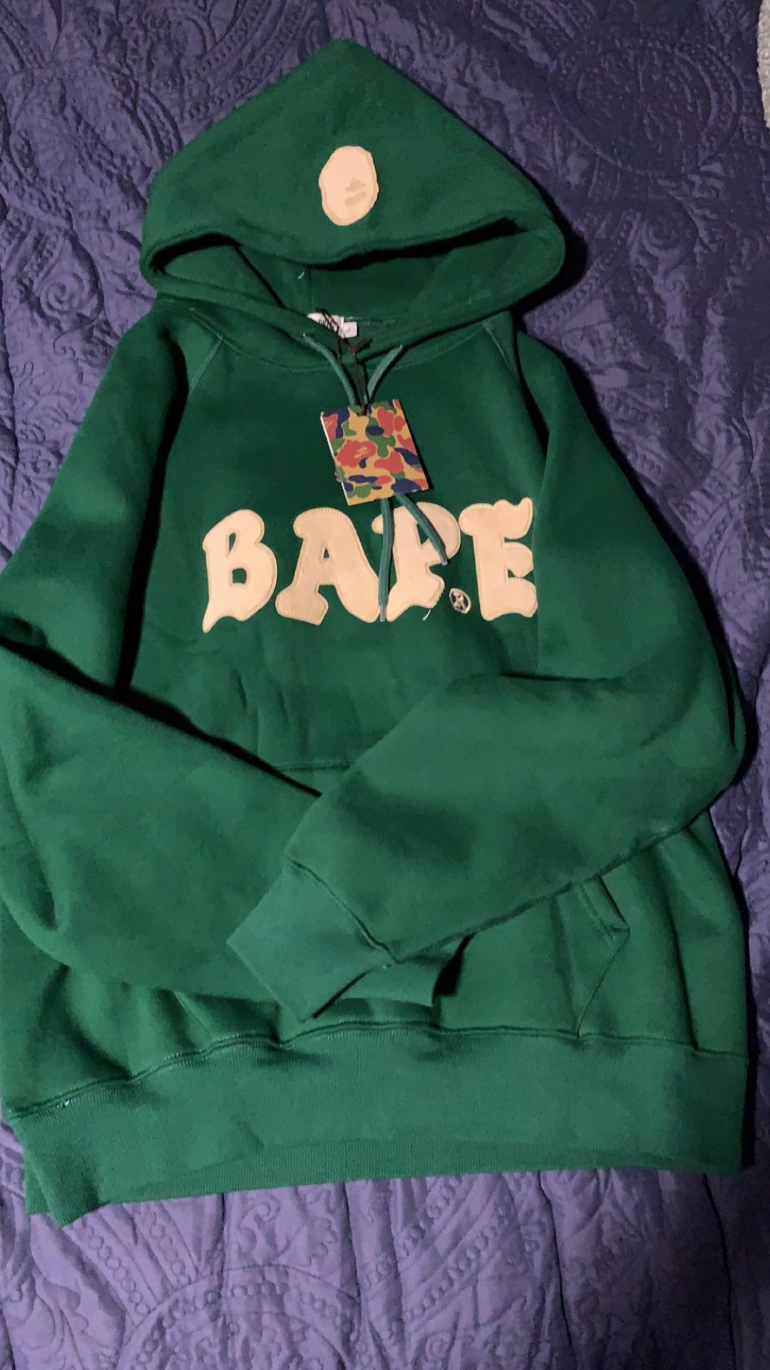 Green Bape Relaxed Hoodie 