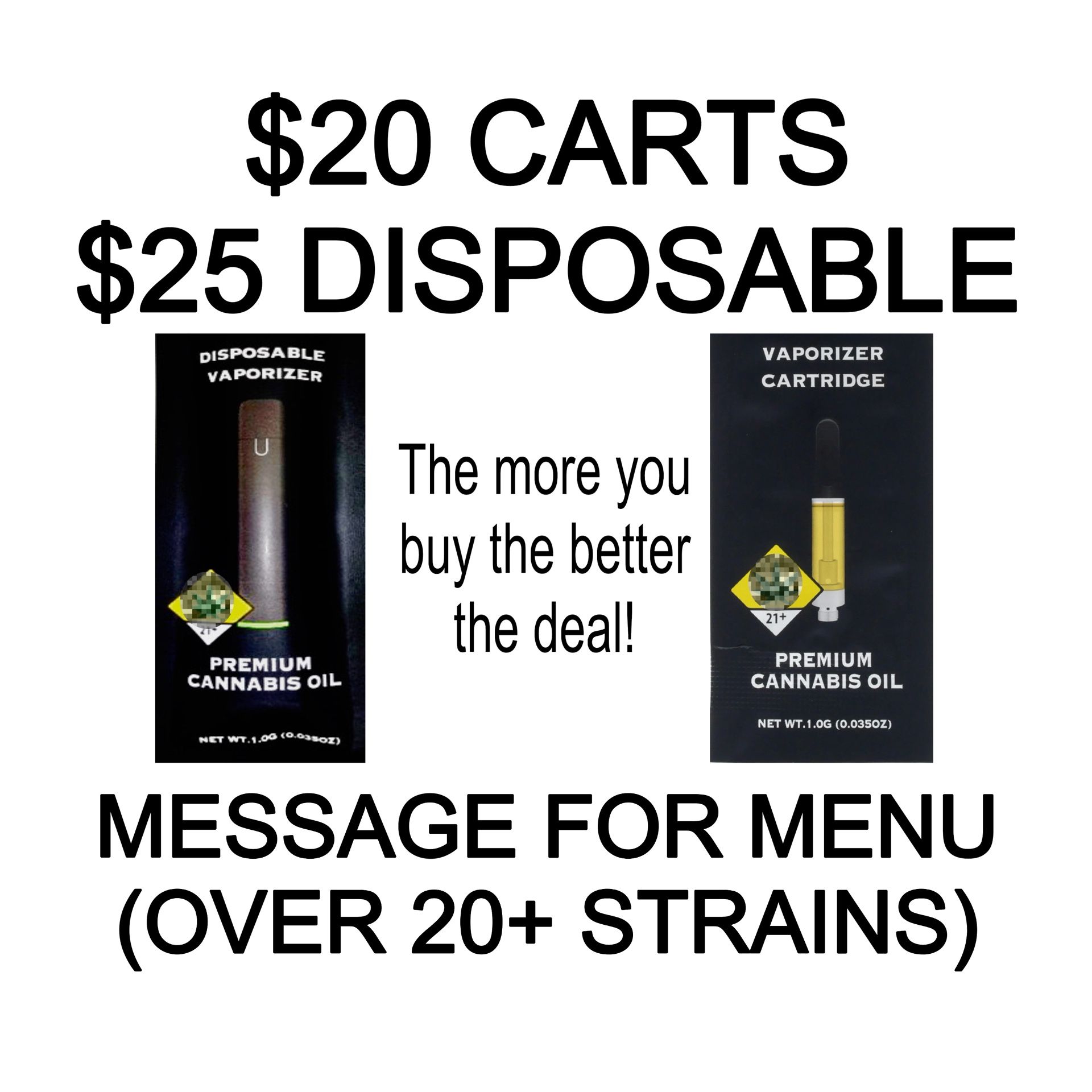 Carts & Disposables Will Deliver‼️