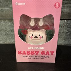 Kitty Cat Wireless Earbuds with Case