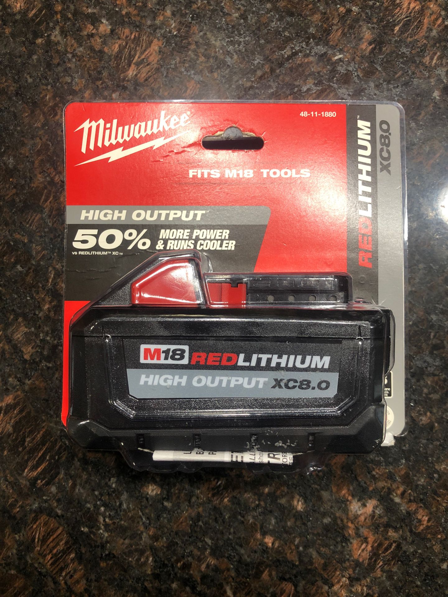 Milwaukee m18 8.0 batteries like dewalt Bosch rigid ryobi makita pack out for drills sawzall miter blowers